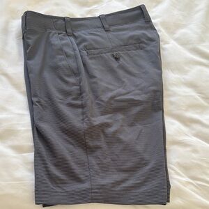 Grand Slam Men's Charcoal Striped Shorts